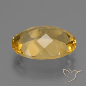 Citrino Arancio Dorato Profondo naturale da 4.76 ct, Ovale, VVS-VS