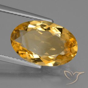 Citrino Arancio Dorato Profondo naturale da 4.00 ct, Ovale, VS