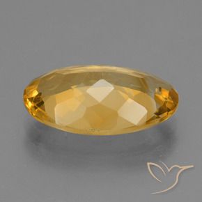 Citrino Arancio Dorato Profondo naturale da 4.00 ct, Ovale, VS