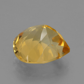 Citrino naturale dorato da 4,70 ct, taglio a pera, VVS