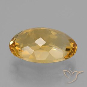 Citrino Dorato medio-scuro naturale da 4.78 ct, Ovale, VVS