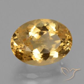Citrino Arancio Dorato Profondo naturale da 4.53 ct, Ovale, VS