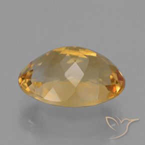 Citrino Arancio Dorato Profondo naturale da 4.53 ct, Ovale, VS