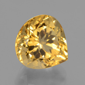 Citrino naturale dorato da 4,93 ct, taglio a pera, VVS