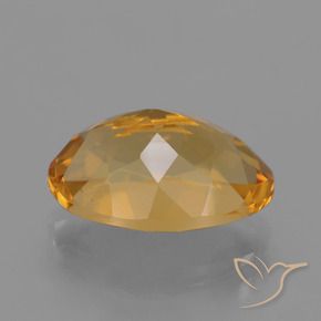 Citrino Arancio Dorato Profondo naturale da 3.53 ct, Ovale, VVS
