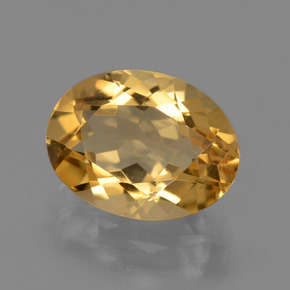 Citrino Arancio Dorato Profondo naturale da 2.47 ct, Taglio ovale, VVS