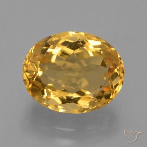 4.35ct Naturale Dorato scuro Citrino, Ovale, VVS-VS