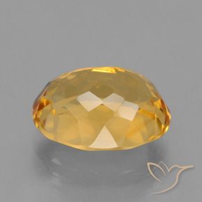 Citrino Dorato scuro naturale da 4.35 ct, Ovale, VVS-VS