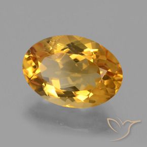 Citrino Arancio Dorato Profondo naturale da 3.56 ct, Ovale, VS