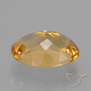 Citrino Dorato medio-chiaro naturale da 4.43 ct, Ovale, VVS-VS