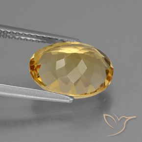 Citrino Arancio dorato naturale da 3.52 ct, Ovale, VS