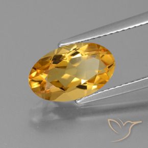 Citrino Dorato scuro naturale da 2.44 ct, Ovale, VVS