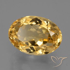 Citrino Arancio Dorato Profondo naturale da 5.52 ct, Ovale, VVS
