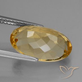 Citrino Arancio Dorato Profondo naturale da 4.88 ct, Ovale, VVS