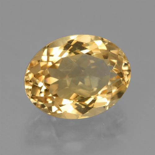 Citrino Arancio dorato naturale da 4.10 ct, Taglio ovale, VVS