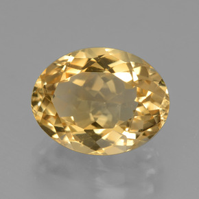 Citrino Arancio dorato naturale da 4.10 ct, Taglio ovale, VVS