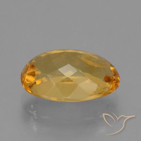 Citrino Arancio Dorato Profondo naturale da 3.72 ct, Ovale, VS-SI