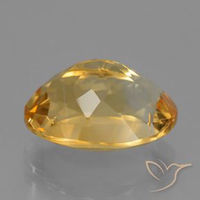 Citrino Dorato medio-scuro naturale da 4.93 ct, Ovale, VVS