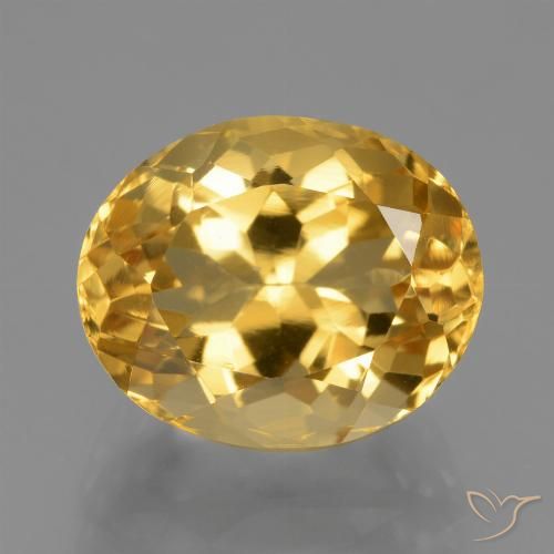 4.97ct Naturale Dorato Citrino, Ovale, VVS