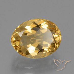 Citrino Dorato chiaro naturale da 3.62 ct, Ovale, VVS