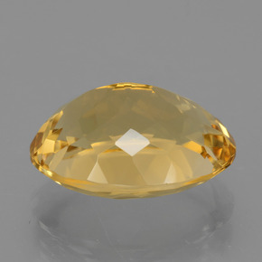 Citrino naturale giallo da 7,80 ct, taglio ovale, VVS