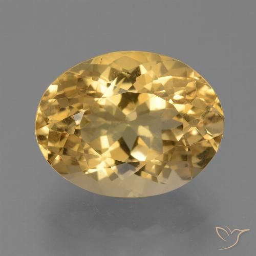 7.42ct Naturale Dorato chiaro Citrino, Ovale, VVS