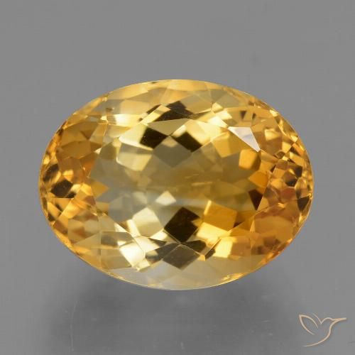 7.08ct Naturale Arancio intenso-OroG Citrino, Ovale, VVS