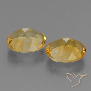 Gemme di Citrino Dorato medio-scuro naturale da 4.46 ct, Ovale, VVS-VS