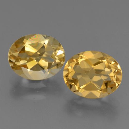 Gemme di Citrino Arancio Dorato Profondo naturale da 4.84 ct, Taglio ovale, VVS-VS