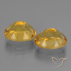 Gemme di Citrino Arancio Dorato Profondo naturale da 5.25 ct, Ovale, VVS-VS