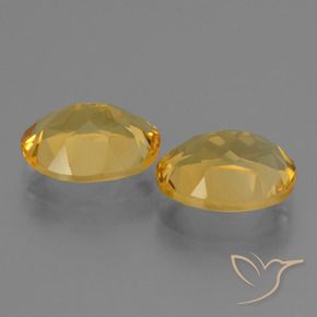 Gemme di Citrino Dorato medio-scuro naturale da 4.66 ct, Ovale, VVS-VS