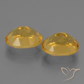 Gemme di Citrino Arancio Dorato Profondo naturale da 5.22 ct, Ovale, VVS-VS