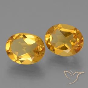 Gemme di Citrino Dorato scuro naturale da 4.79 ct, Ovale, VVS-VS