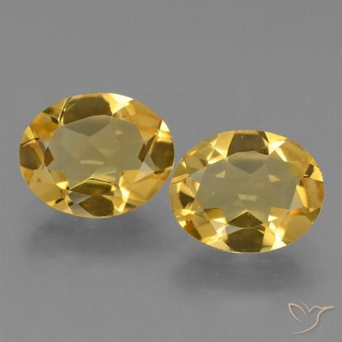 Gemme di Citrino Dorato medio naturale da 3.96 ct, Ovale, VVS