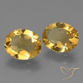 Gemme di Citrino Dorato medio naturale da 3.96 ct, Ovale, VVS