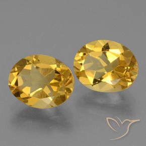 Citrino naturale dorato da 4,78 ct, taglio ovale, VVS