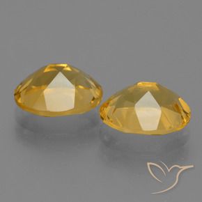 Citrino naturale dorato da 4,78 ct, taglio ovale, VVS