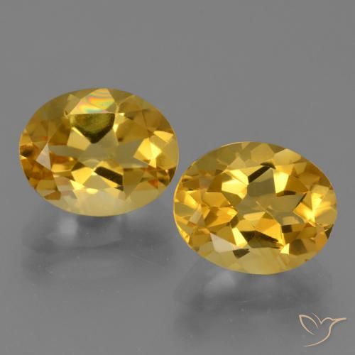 4.98ctw Naturale Oro profondo Citrino, Ovale, VVS