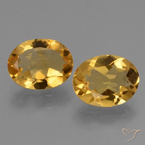 4.51ctw Naturale Arancio dorato Citrino, Ovale, VS