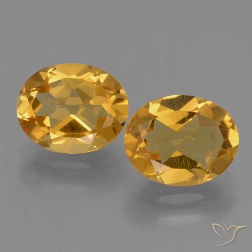 4.82ctw Naturale Dorato scuro Citrino, Ovale, VVS-VS