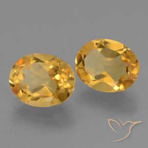 Gemme di Citrino Dorato scuro naturale da 4.82 ct, Ovale, VVS-VS