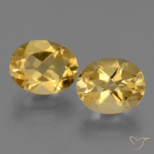4.79ctw Naturale Dorato medio Citrino, Ovale, VVS