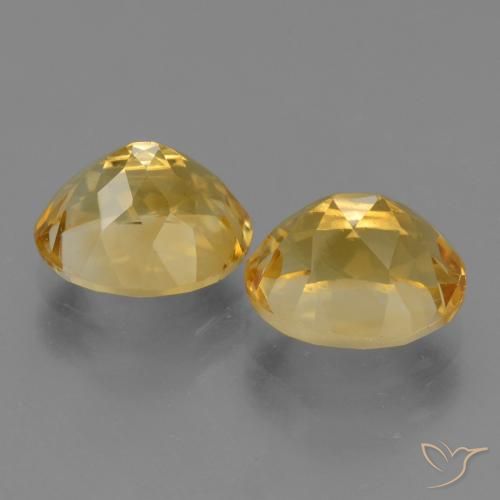 Gemme di Citrino Dorato medio-scuro naturale da 5.55 ct, Ovale, VVS