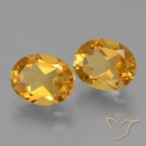 Gemme di Citrino Dorato scuro naturale da 4.43 ct, Ovale, VVS