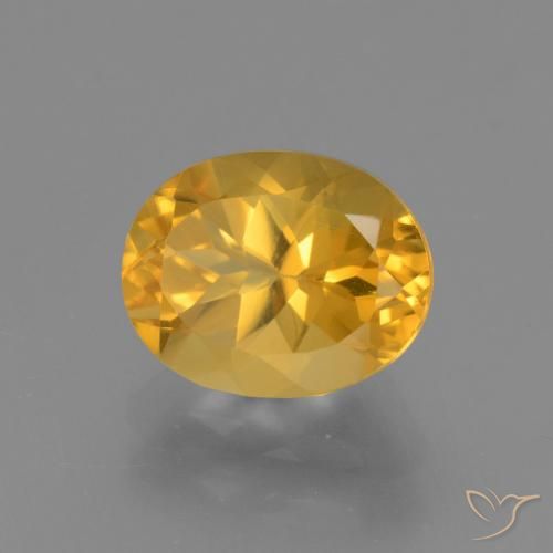 Citrino Arancio dorato naturale da 2.58 ct, Ovale, VVS-VS