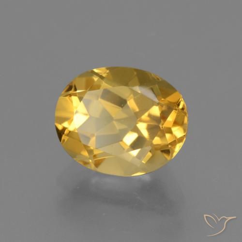 Citrino Arancio dorato naturale da 2.60 ct, Ovale, VVS