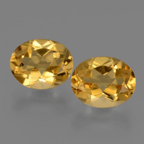 Citrino naturale dorato da 4,98 ct, taglio ovale, VVS-VS
