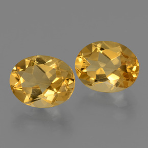 Citrino naturale dorato da 4,98 ct, taglio ovale, VVS-VS