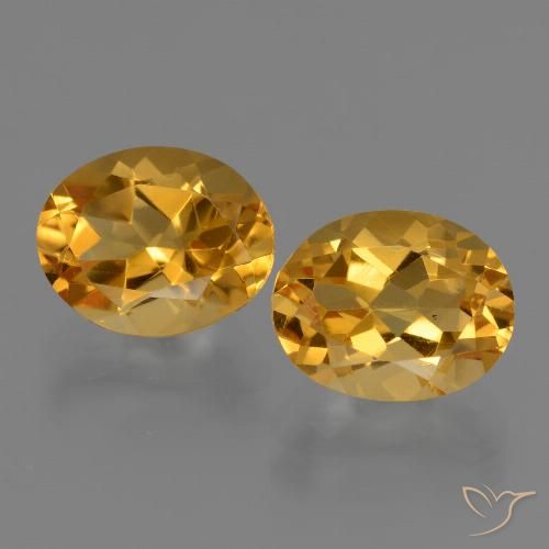 5.28ctw Naturale Dorato scuro Citrino, Ovale, VVS-VS