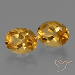 Gemme di Citrino Dorato scuro naturale da 5.28 ct, Ovale, VVS-VS